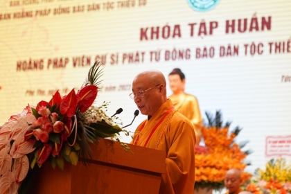 Khóa tập huấn nghiệp vụ Hoằng pháp viên cư sĩ Phật tử đồng bào dân tộc thiểu số khu vực phía Bắc tại Phú Thọ